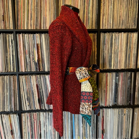 hooded patchwork wrap fishman donuts cozy winter pocket PHISH 💙⭕️🍁 - Picture 7 of 9